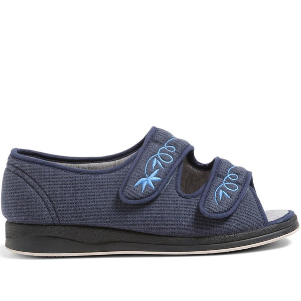 padders Extra-Wide Fit Slippers AVIANNA - Navy