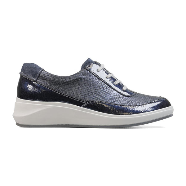 padders Padders Ladies Comfort 2E Fit ALFORD - Navy Metallic Combi