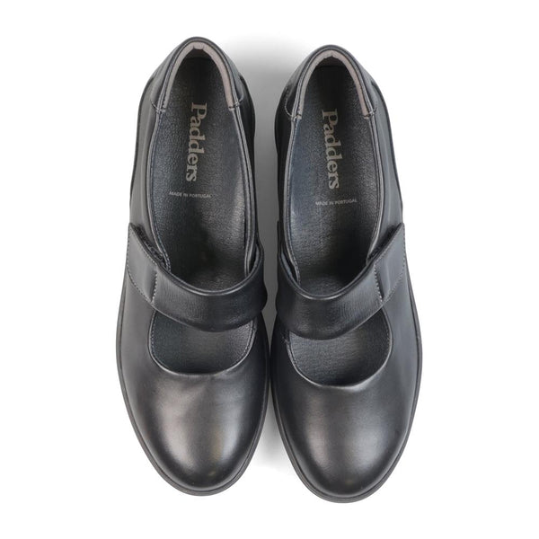 Padders Padders Ladies Comfort 2E Fit BAWTRY - Black Leather