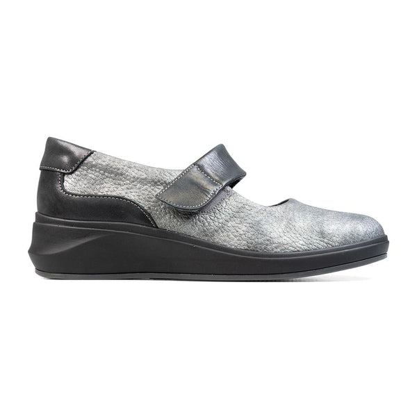 padders Padders Ladies Comfort 2E Fit BAWTRY - Grey Tumbled Leather