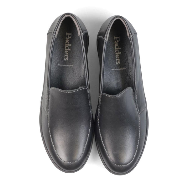 Padders Padders Ladies Comfort 2E Fit LEWES - Black Leather