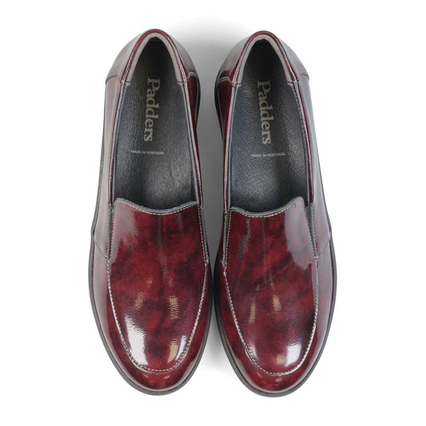 Padders Padders Ladies Comfort 2E Fit LEWES - Burgundy Patent
