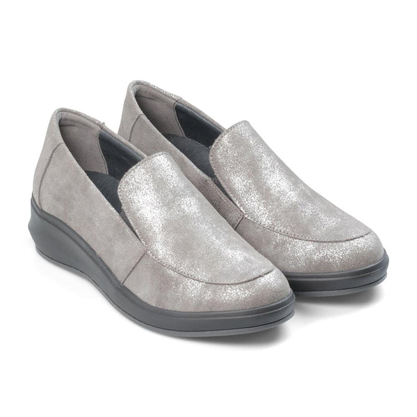 Padders Padders Ladies Comfort 2E Fit LEWES - Grey Metallic