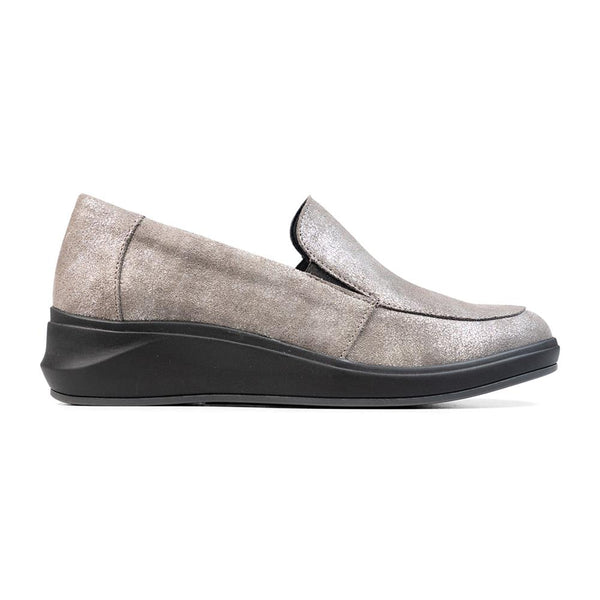 padders Padders Ladies Comfort 2E Fit LEWES - Grey Metallic