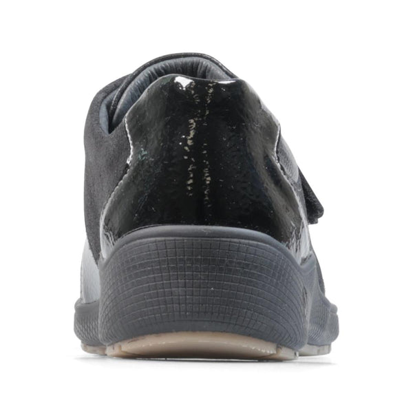 Padders Padders Ladies Comfort 2E Fit MALTBY - Black Suede Combi