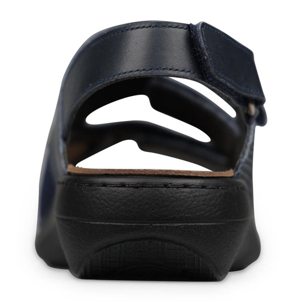 Padders Padders+ Ladies Comfort Sandals 2E/4E Fit MAGDA - Navy Leather