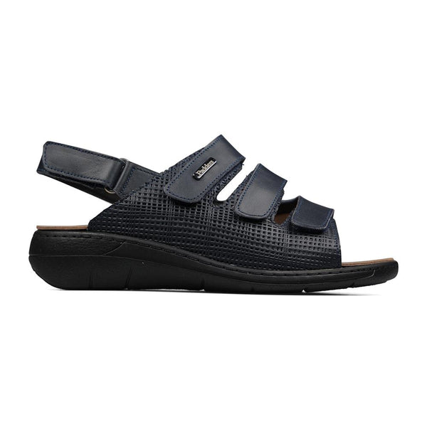 padders Padders+ Ladies Comfort Sandals 2E/4E Fit MAGDA - Navy Leather