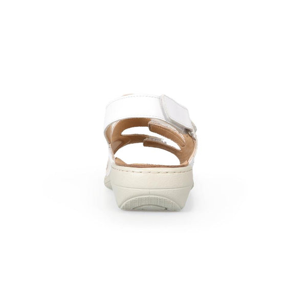 Padders Padders+ Ladies Comfort Sandals 2E/4E Fit MAGDA - White Leather
