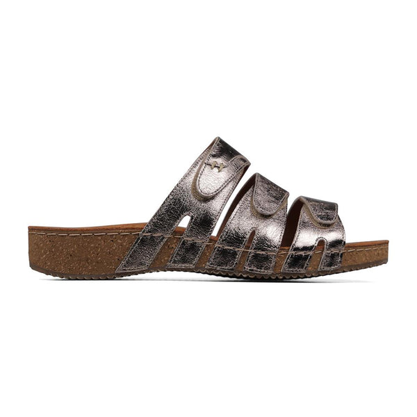 padders Padders Ladies Comfort Sandals 2E Fit ATLANTA - Metallic