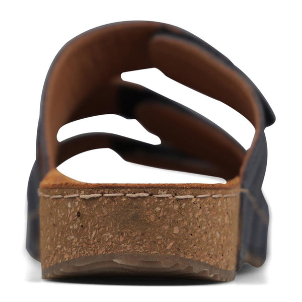 Padders Padders Ladies Comfort Sandals 2E Fit ATLANTA - Navy Leather