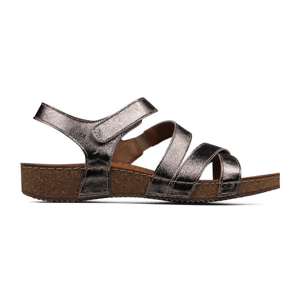 padders Padders Ladies Comfort Sandals 2E Fit MARINA - Metallic