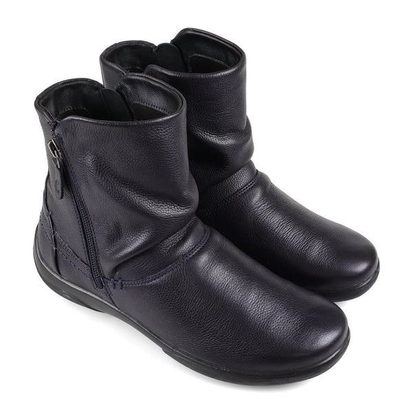 Padders Padders Ladies Dual Fit Comfort 2E/3E BEAU - Navy Leather