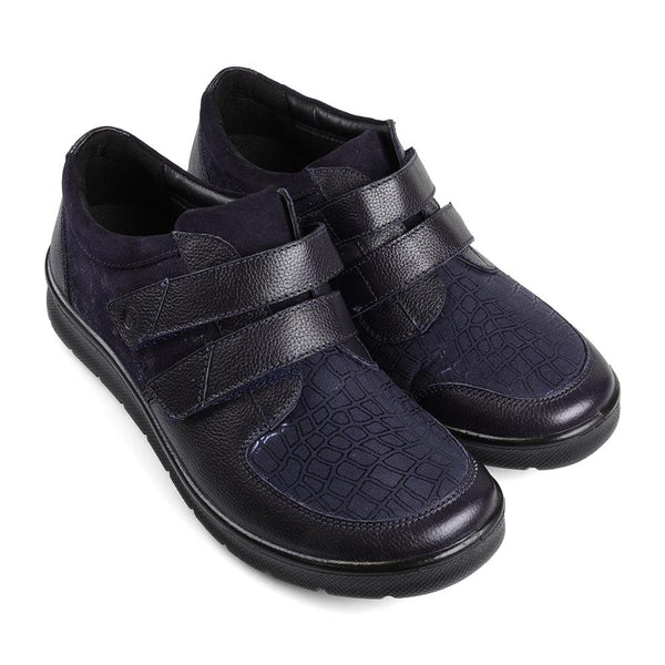 Padders Padders Ladies Dual Fit Comfort 2E/3E LILY - Navy Combi