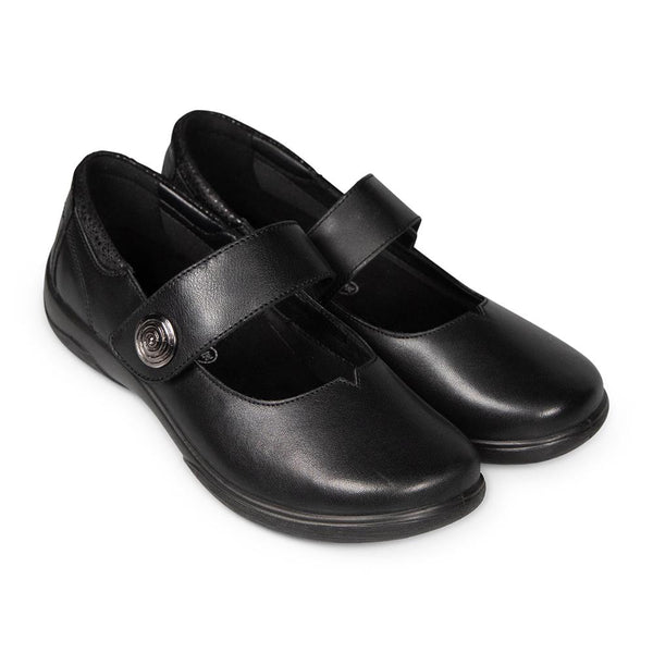 Padders Padders Ladies Dual Fit Comfort 2E/3E POEM2 - Black Leather
