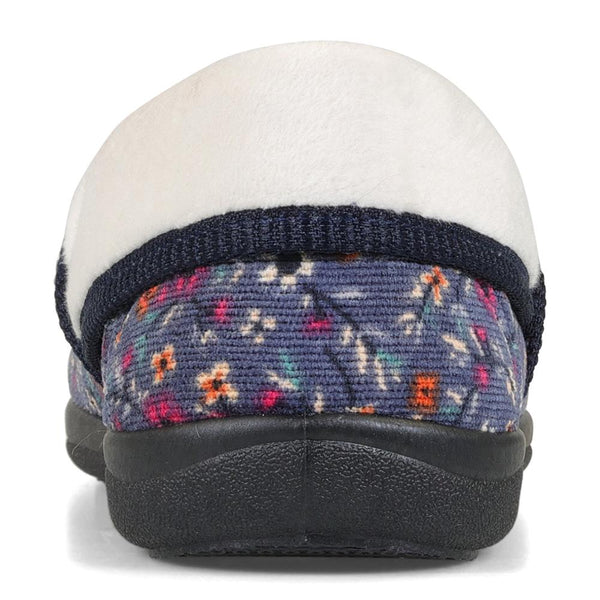 Padders Padders Ladies Slippers 2E Fit DM Construction MELLOW - Denim Floral Cord