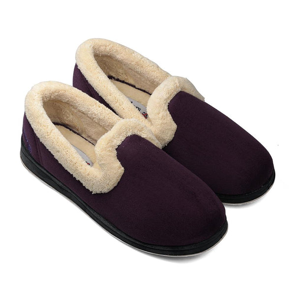 Padders Padders Ladies Slippers 2E Fit Vulcanised REPOSE - Lilac/Wisteria