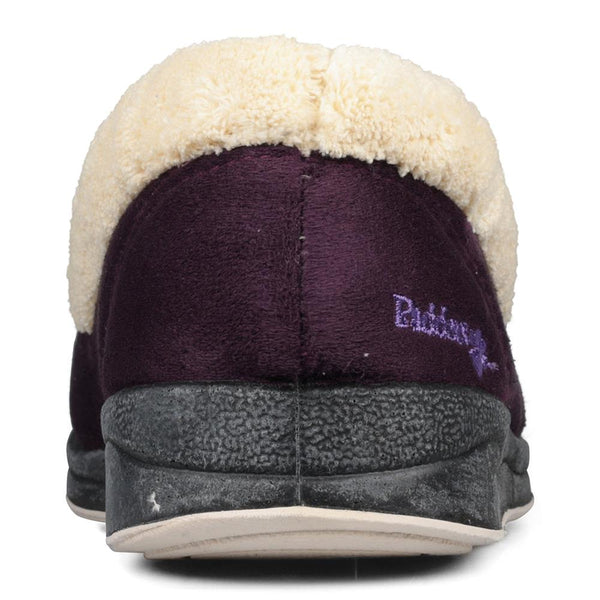 Padders Padders Ladies Slippers 2E Fit Vulcanised REPOSE - Lilac/Wisteria
