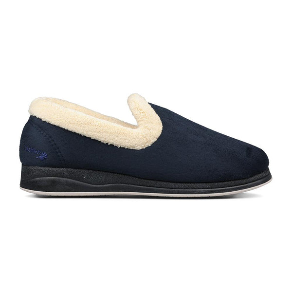 padders Padders Ladies Slippers 2E Fit Vulcanised REPOSE - Navy padders Padders Ladies Slippers 2E Fit Vulcanised REPOSE - Navy