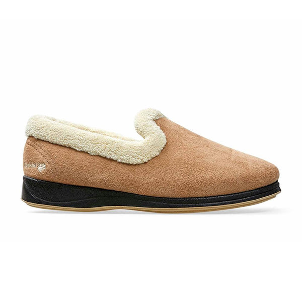 padders Padders Ladies Slippers 2E Fit Vulcanised REPOSE - TAUPE /CAMEL padders Padders Ladies Slippers 2E Fit Vulcanised REPOSE - TAUPE /CAMEL