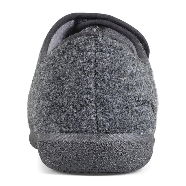 Padders Padders+ Mens Slippers Dual Fit K/L NORMAN - Grey Felt