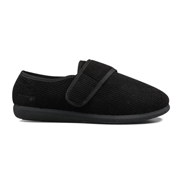 padders Padders+ Mens Slippers Dual Fit K/L OLIVER - Black Cord padders Padders+ Mens Slippers Dual Fit K/L OLIVER - Black Cord