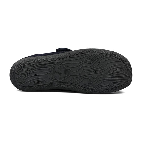 Padders Padders+ Mens Slippers Dual Fit K/L OLIVER - Navy