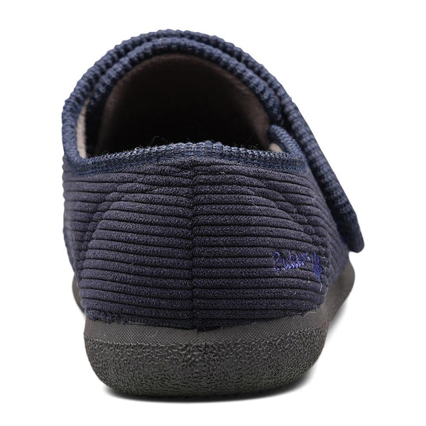 Padders Padders+ Mens Slippers Dual Fit K/L OLIVER - Navy