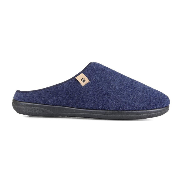 padders Padders Mens Slippers G Fit FELIX - Blue Felt
