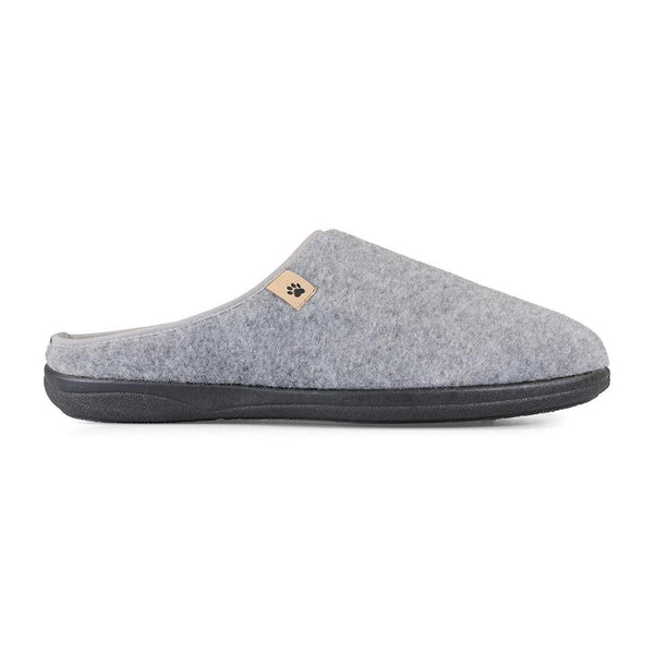padders Padders Mens Slippers G Fit FELIX - Grey Felt