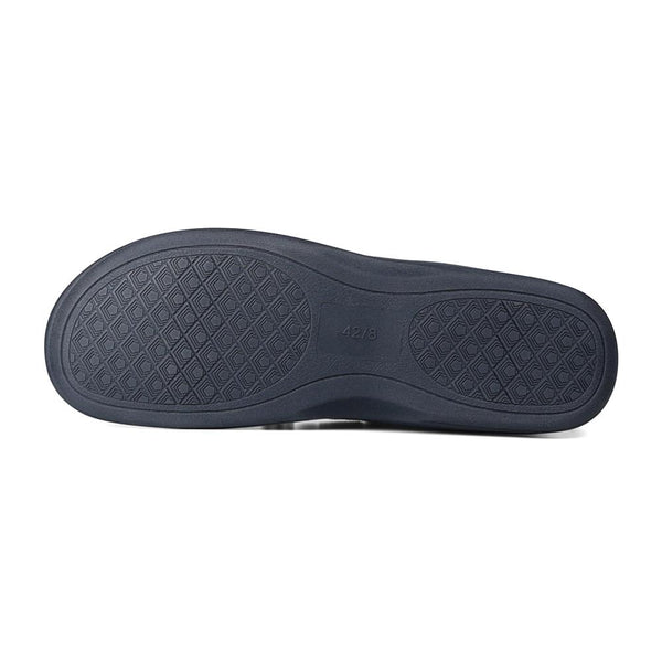 Padders Padders Mens Slippers G Fit Side Stitched Washable CAYENNE - Navy Microsuede