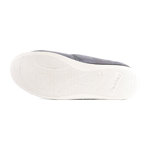 Padders Padders Mens Slippers G Fit Vulcanised HARRY - Dark Grey Microsuede