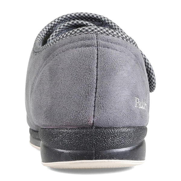 Padders Padders Mens Slippers G Fit Vulcanised HARRY - Dark Grey Microsuede