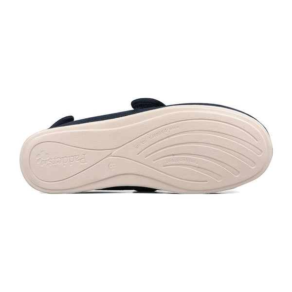 Padders Padders+ Mens Slippers G Fit Vulcanised WRAP - Navy