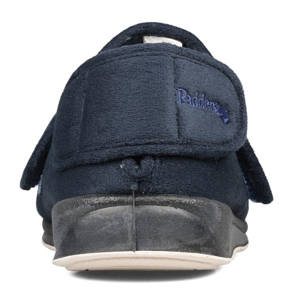Padders Padders+ Mens Slippers G Fit Vulcanised WRAP - Navy