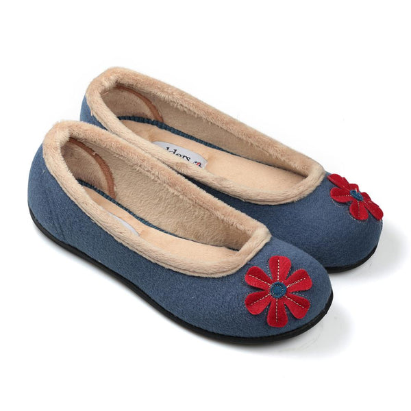 Padders Padders Ladies Slippers HAPPY - Pale Blue