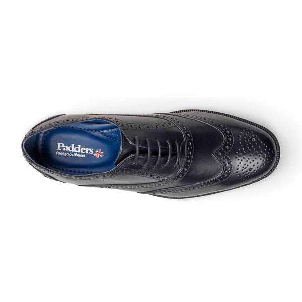 Padders Padders Mens Comfort G Fit OXFORD - Black