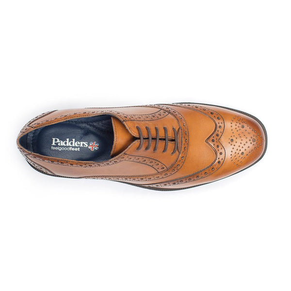 Padders Padders Mens Comfort G Fit OXFORD - Chestnut