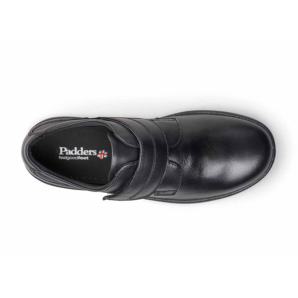 Padders Padders Mens Comfort Shoes F Fit AIR - Black