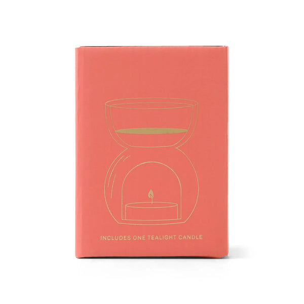 Paddywax Amber Glass - Essential Oil Burner & Tea Light Candle