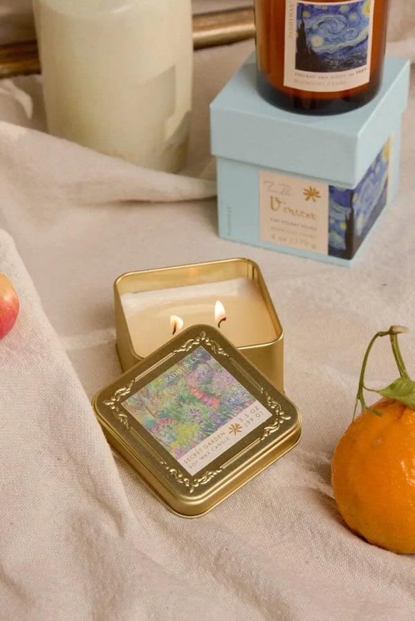 Paddywax Claude Monet Secret Garden - 3.5 Oz Tin Candle
