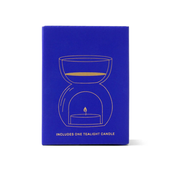 Paddywax Cobalt Blue Glass - Essential Oil Burner & Tea Light Candle