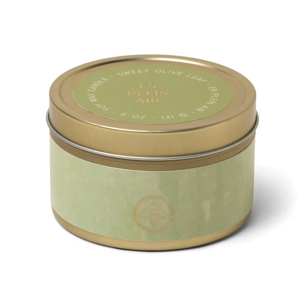 paddywax En Plein Air 5 oz Tin Candle - Sweet Olive Leaf