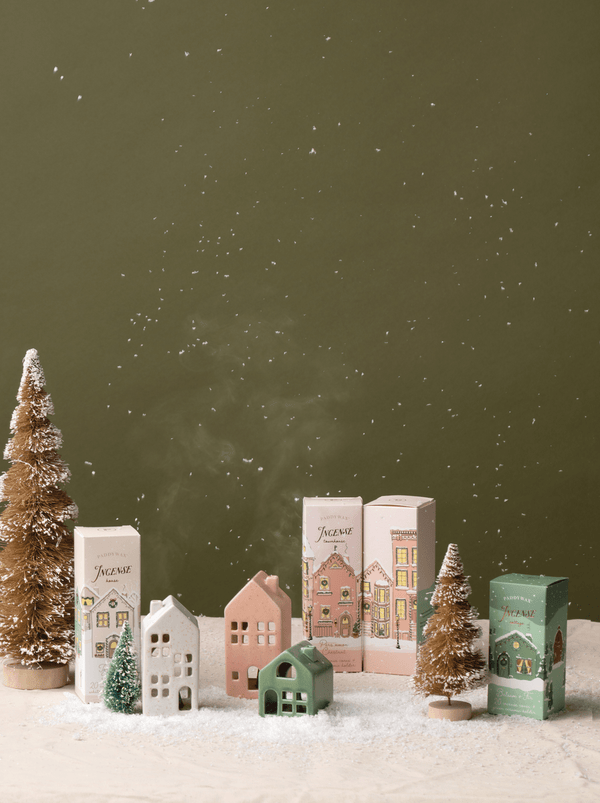 Paddywax Holiday Town House - Incense And Tea Light Holder