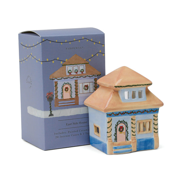 paddywax No. 06 The East Side House - Incense & Tea Light Holder