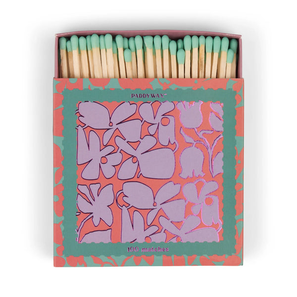 Paddywax Abstract Floral - Teal Matches