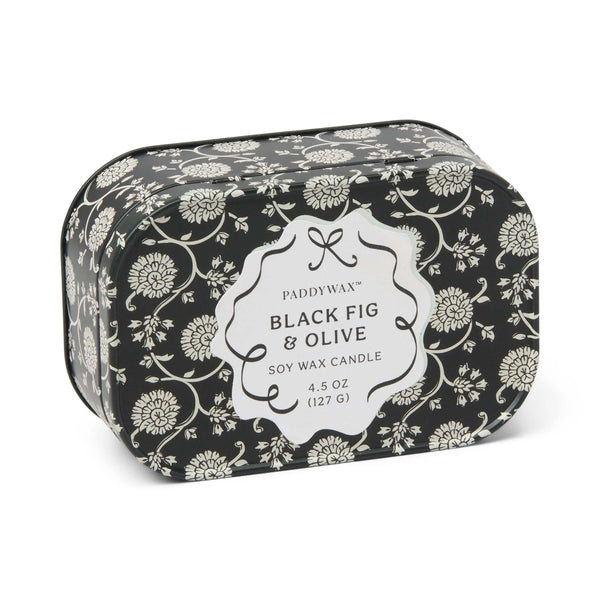 paddywax Black Fig & Olive - 4.5 oz Tin Candle