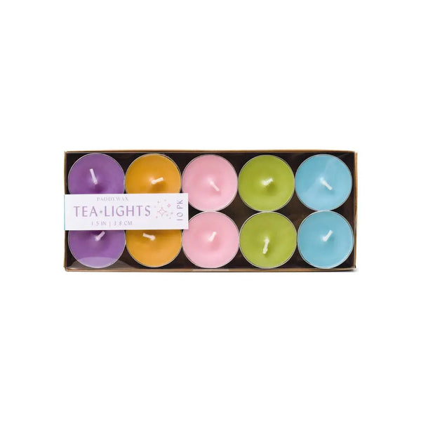 paddywax Colorful Tea Lights 10 pack - Spring
