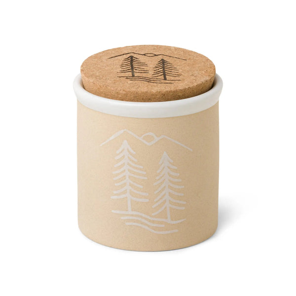 paddywax Cypress + Fir - White Ceramic Candle 8 oz