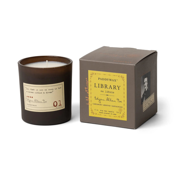 paddywax Edgar Allan Poe - Library Candle 6 oz