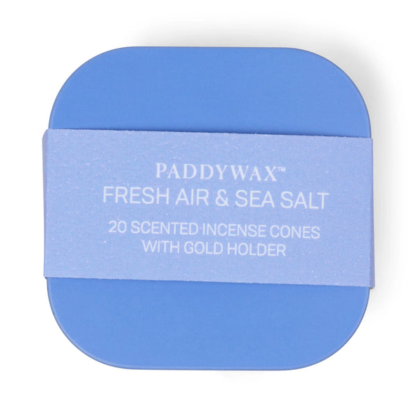 Paddywax Fresh Air & Sea Salt - Metal Incense Tin
